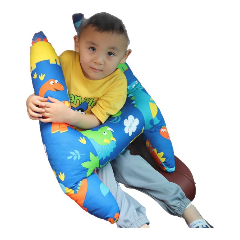 Dijialun Car Seat Cushion, Children's Sleeping Aid for Rear Seats, Backrest Pillow for Kids, Long-Distance Travel Pillow, Safety Belt Anti-Choke Device
