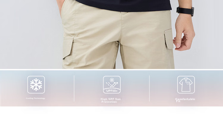 Giordano 2026 Summer High-Tech Cooling Sun Protection Color-Block Pocket Collar Short Sleeve Polo Shirt Men 01016393 4