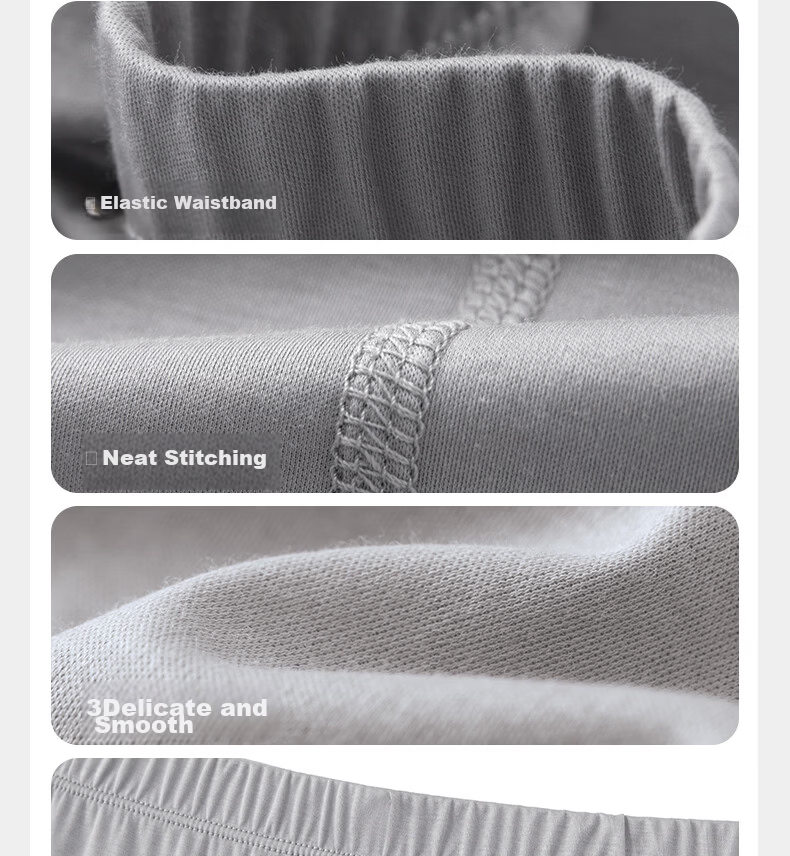 Yiershuang 120-Count Long-Staple Cotton 100% Pure Cotton Women's Boxer Briefs Mid-Rise Shorts High-End Gift Box 7