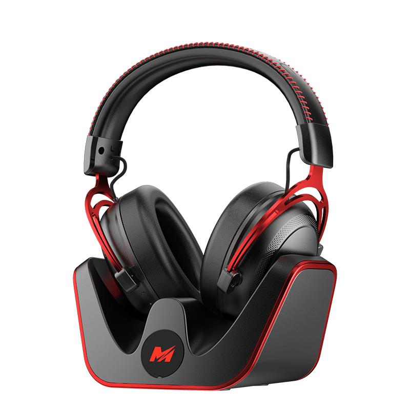 MICROKIA Delta Champion Recommended | Professional Gaming Headset Bluetooth Wireless 2.4G Four-Mode FPS Sound Positioning Headphones for Laptop Desktop