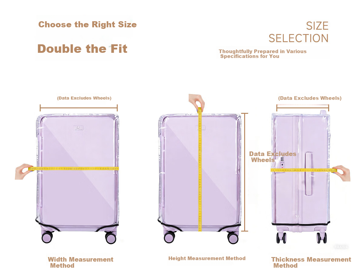 Liomirror Luggage Cover Thickened Wear-Resistant Water-Repellent Suitcase Protective Dust Cover 20 Inch 1