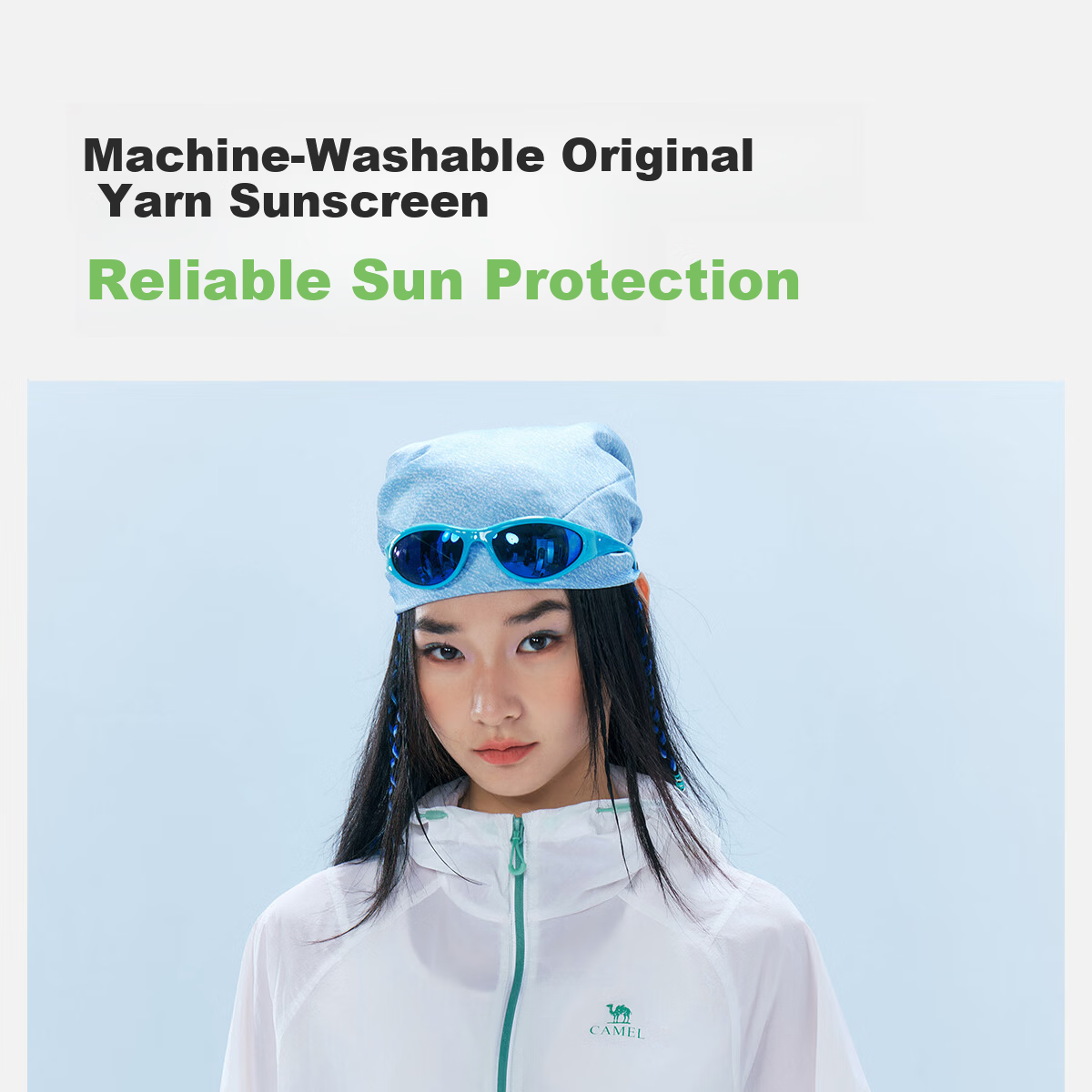 Camel Iceberg Sunscreen Jacket Goddess Edition Short Spring Summer New Outdoor Original Yarn Skin Jacket Women M26BA30013 17