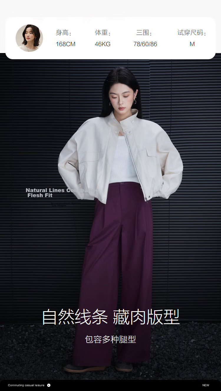 Demana [100% Cotton] Spring Smart Casual Pleated Wide-Leg Slimming Structured Pants for Women Premium Feel 12
