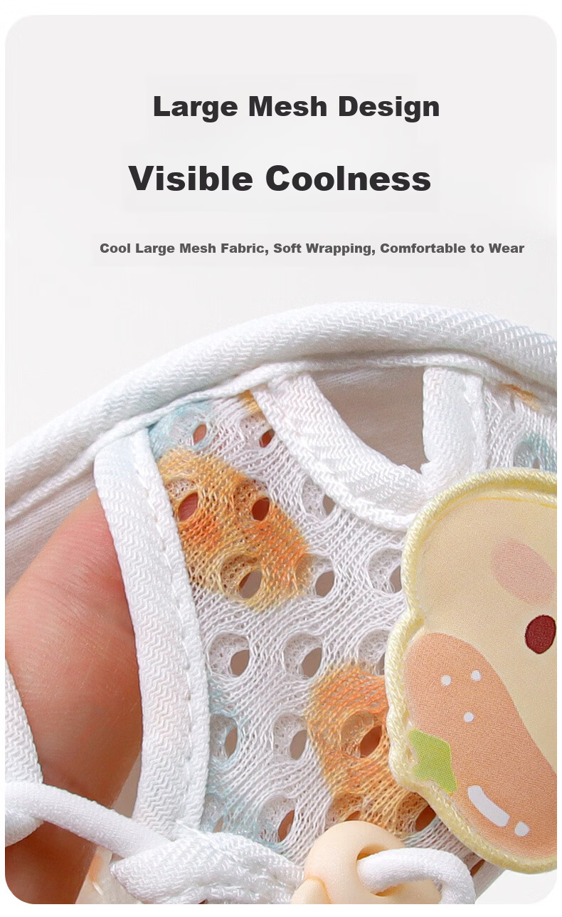Aibao Baby Toddler Walking Shoes Summer Thin Mesh Floor Shoes Soft Sole Sandals Pre-Walking Shoes Rabbit S Size T290 2