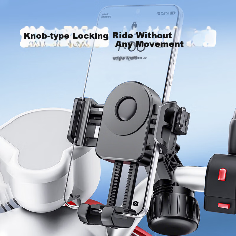 BZBC Electric Bike Phone Holder Motorcycle Battery Vehicle Mount Mountain Bike Phone Holder Shockproof for Delivery Riding Xiao Niu Ninebot Aima Yadea