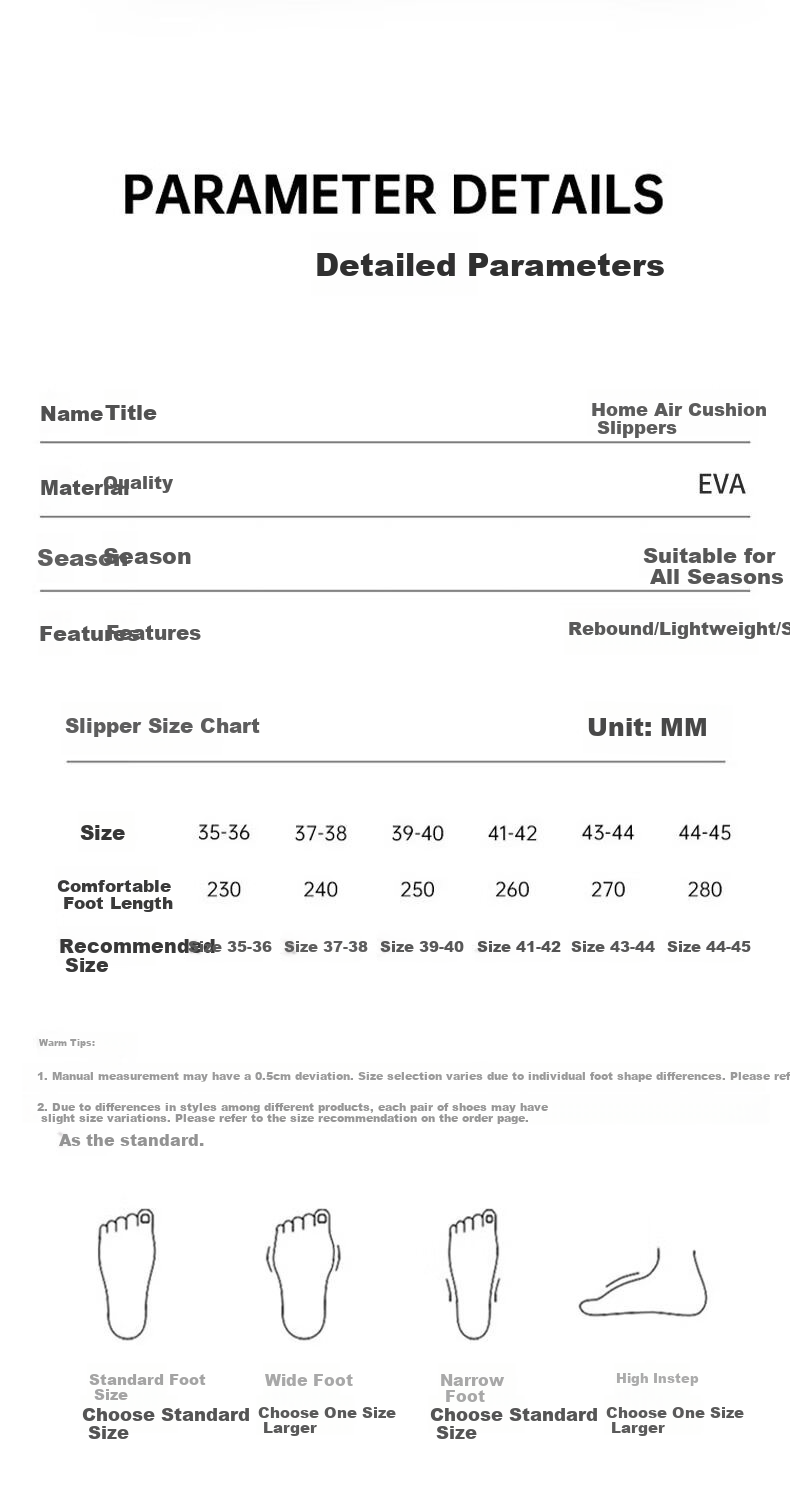 Beiduo Yang Cushioned EVA Non-Slip Indoor Bathroom Slippers for Men and Women, Off-White, Size 42-43 19