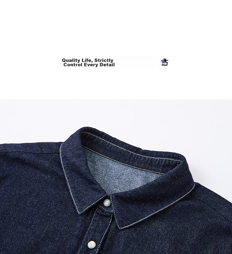 Demana [Cloud Oxygen Cotton] Spring Urban Style Contrast Piping Fleece-Lined Petite Women's Denim Shirt with Turn-Down Collar 18