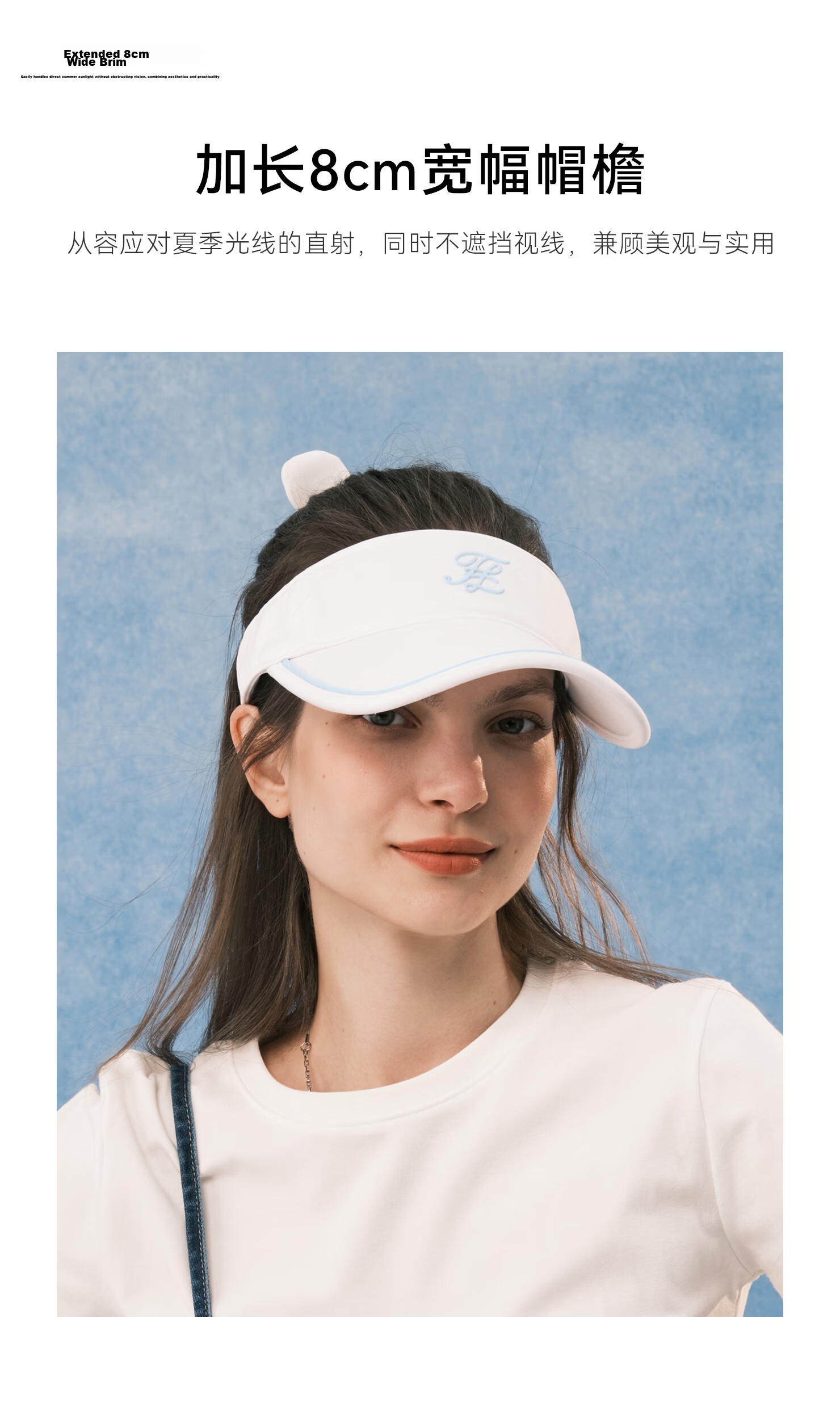 ELLE Women's Sun Protection Open-Top Cap Summer Outdoor Sports Running Tennis Badminton UV Protection Visor with Hair Tie 8