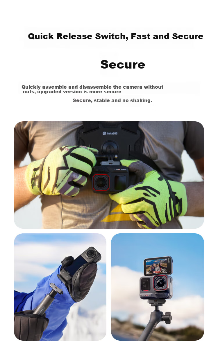 Insta360 Universal Magnetic Quick Release Accessory 2.0 (Compatible with Ace Series/X Series) 2