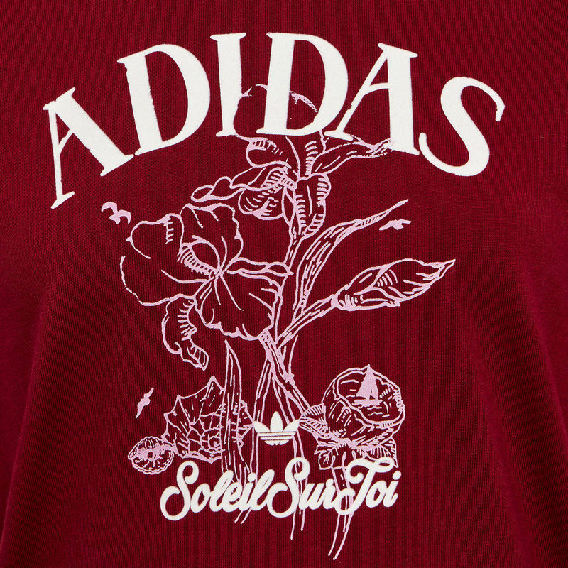 Adidas Originals Women's RESORT S TEE W Short Sleeve T-Shirt KX0734 Red M 5