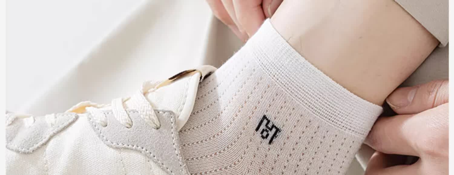 Paul Frank 100% Cotton Men's Summer Breathable Mesh Antibacterial Odor-Resistant Durable Sports Socks 10A Gift Box Set 28