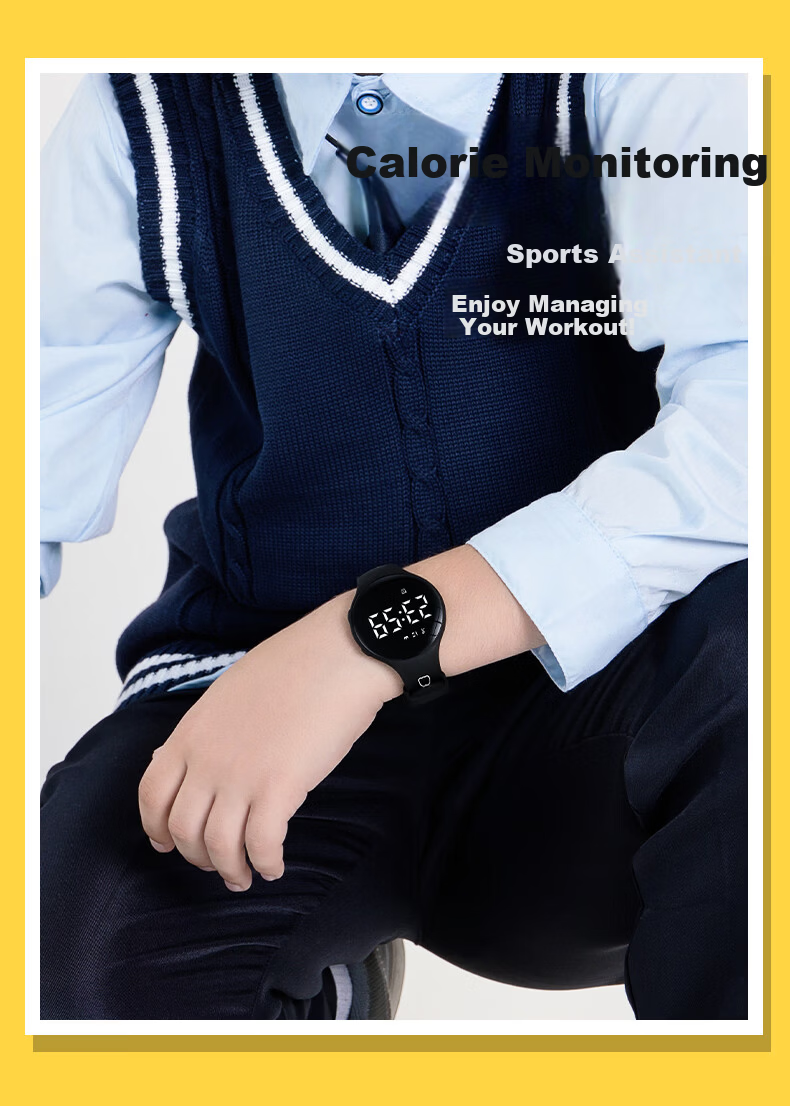 Disney Tsum Tsum Student Watch Kids Waterproof Sports Outdoor Silent Vibration Alarm Electronic Multifunctional Boys Middle School 5