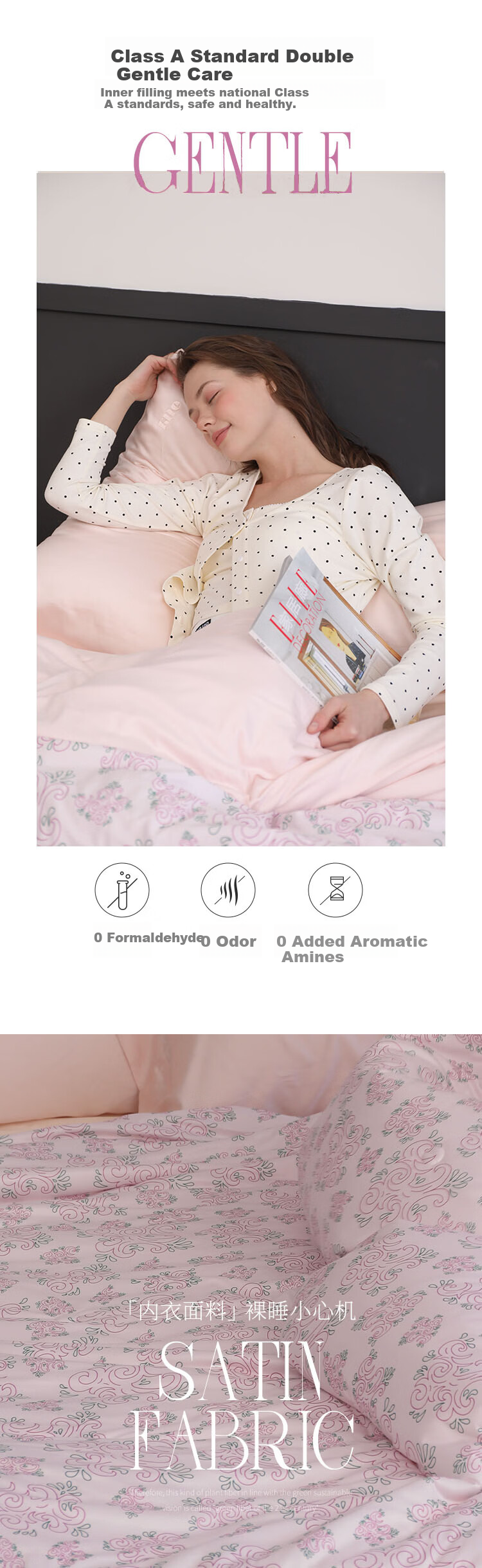 ELLE DECO Soy Fiber Printed Summer Quilt Skin-Friendly Cooling Machine Washable Air-Conditioned Quilt Soft Dream Flower 200*230cm 6