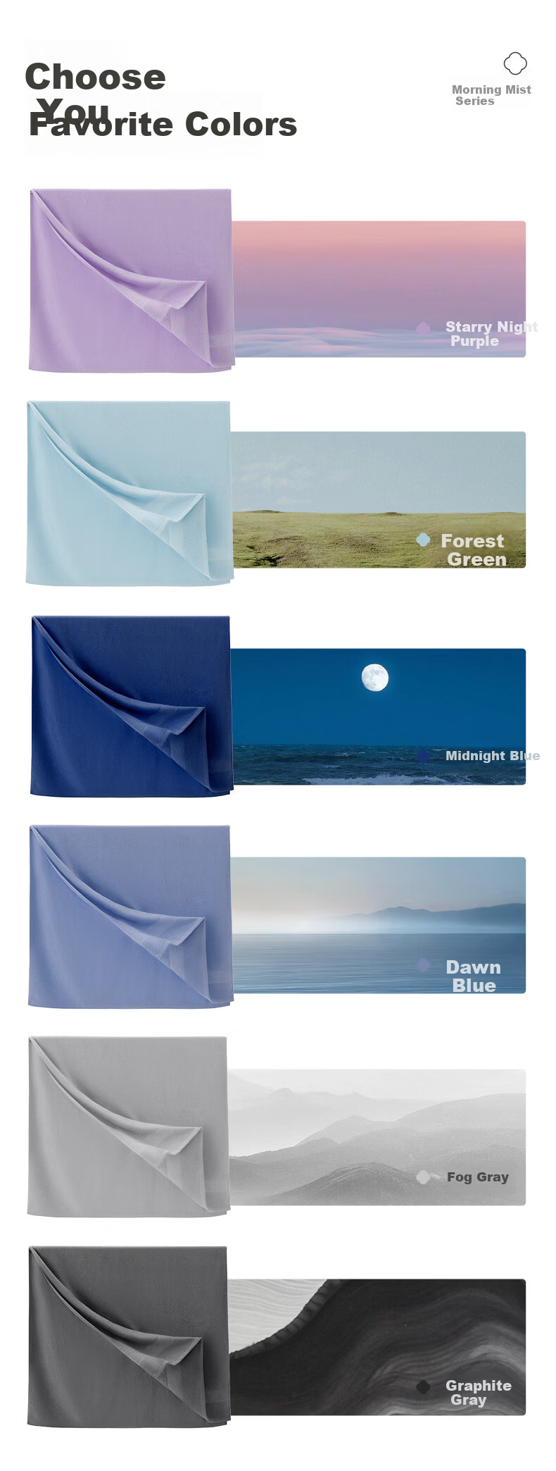 Grace Morning Mist Series Thickened Pure Cotton Bath Towel Adult Unisex All Cotton Bath Wrap Absorbent Skin-Friendly Sports Towel Blue 10