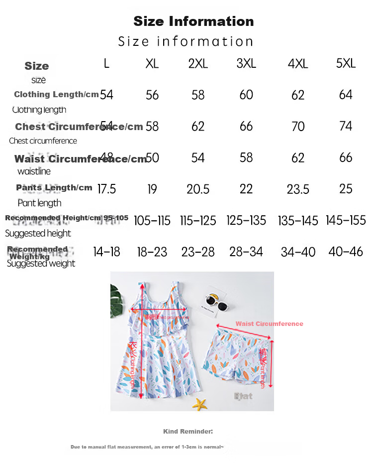Langsha Children's Girls' Summer Two-Piece Skirted Swimsuit Breathable Bubble Hot Spring Beach Pool Swimwear Set for Older Kids 15