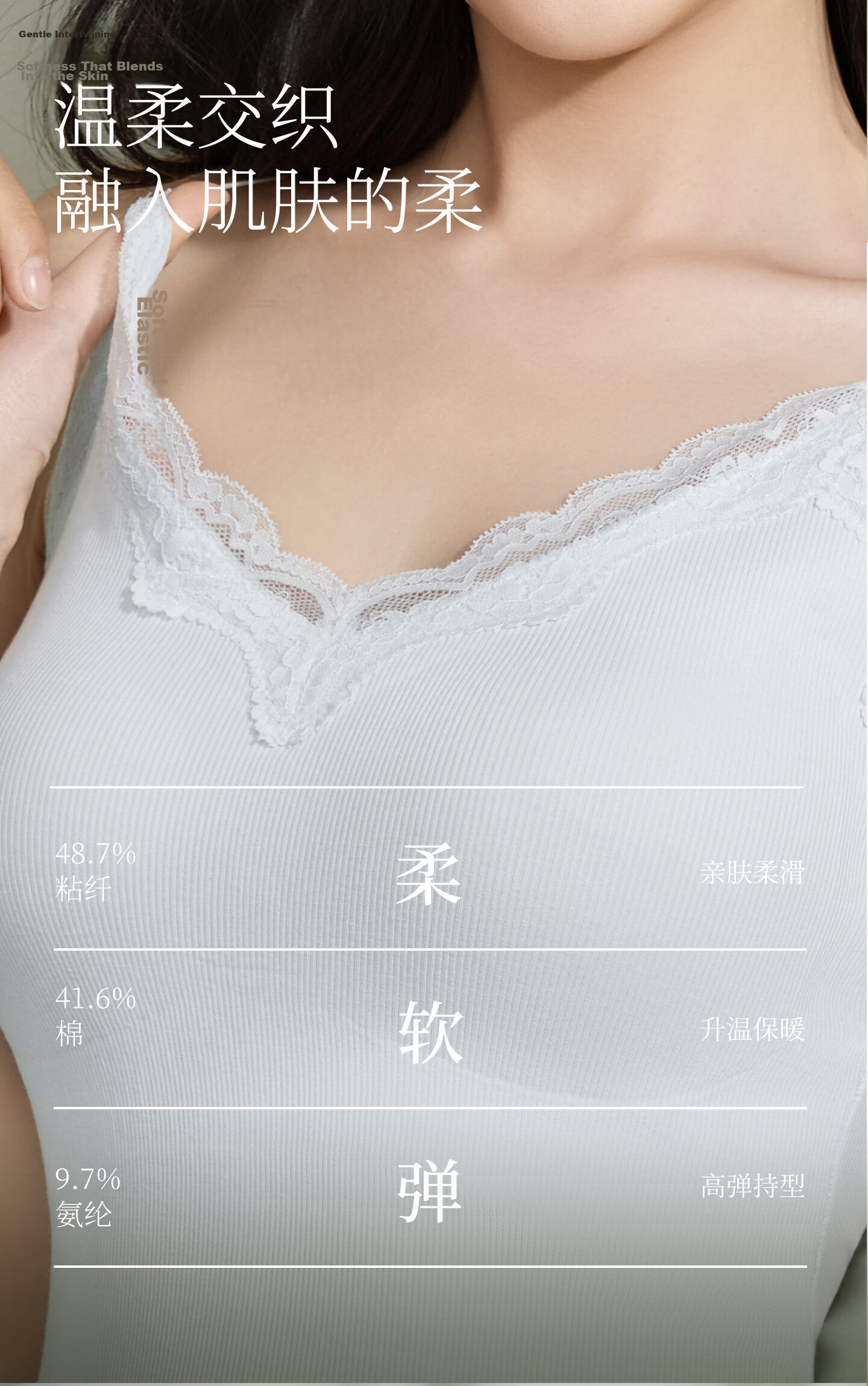 Miiow [Liu Yifei Same Style] Women's Lace Thin Camisole with Chest Pad Sleeveless Tank Top Innerwear 13