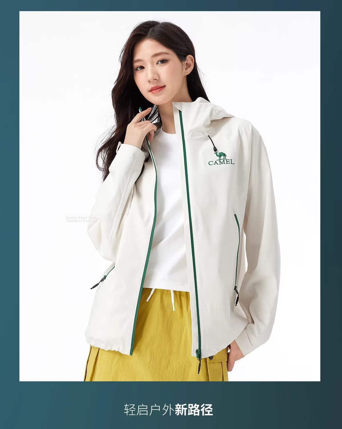 CAMEL Softshell Waterproof Windproof Unisex Outdoor Jacket Lightweight Hiking Coat for Women 31
