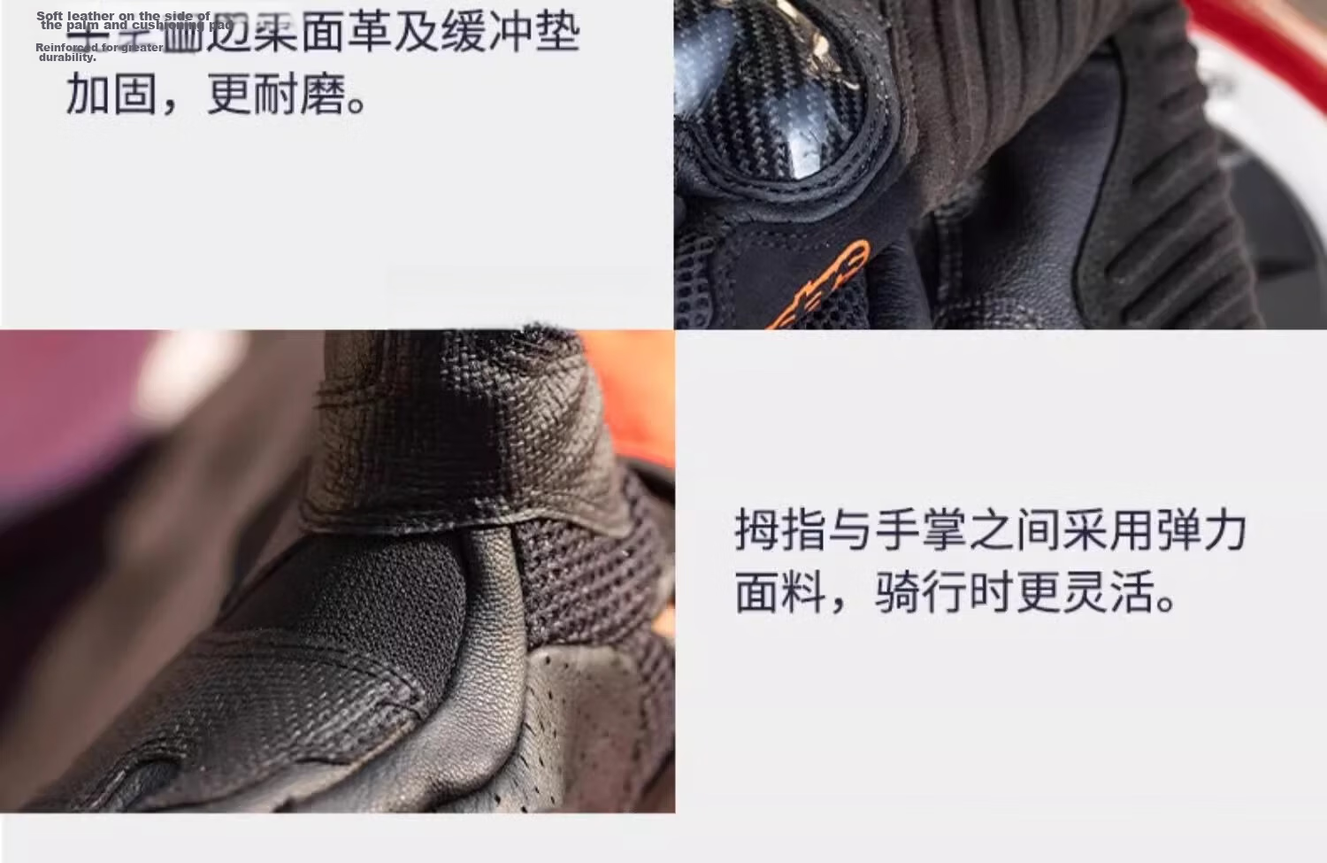 Alpinestars A-Star Motorcycle Gloves Spring Autumn Summer Mesh Breathable XL SMX-1 V2 Black White 10