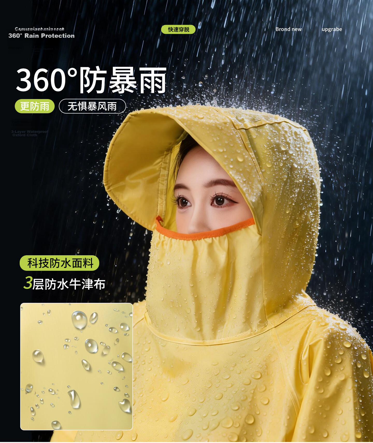 Spapani Long Full-Body Raincoat for Electric Vehicles, Adult Unisex Anti-Raincoat for Motorbike and Scooter Riders 13