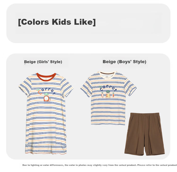 Hodohome Modal Short Sleeve Lightweight Homewear Kids Pajama Set Girls Nightdress Wearable Outdoors 11