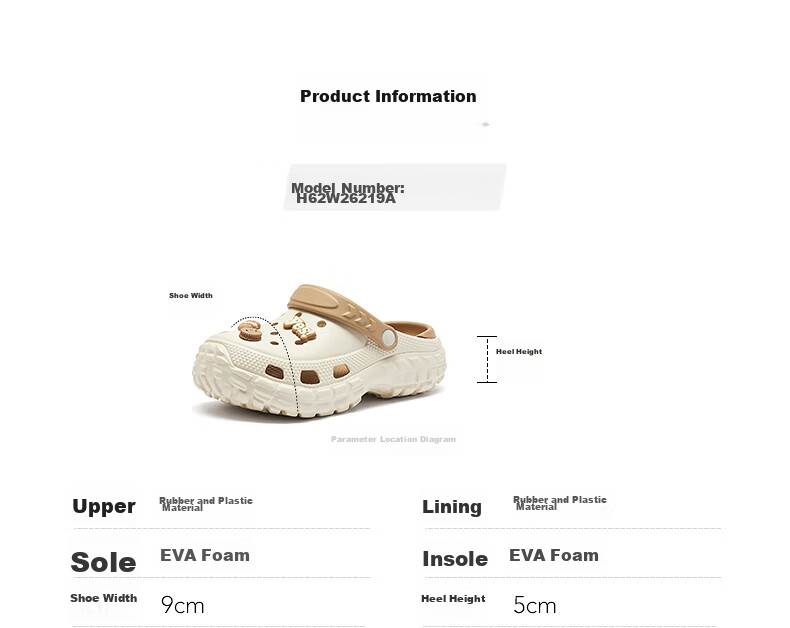 Hotwind Women's Summer New Fashion Height-Increasing Thick-Soled Clogs Casual Cute Beach Outdoor Slippers 18