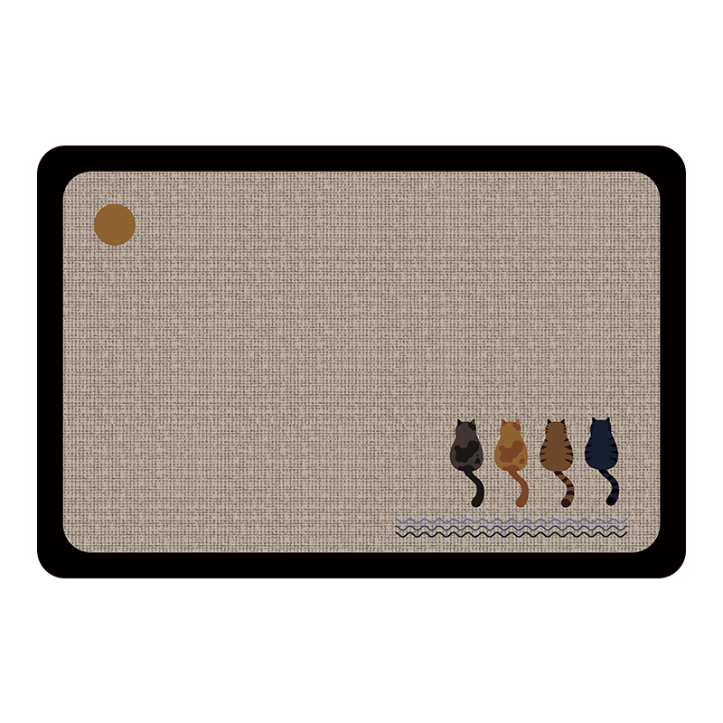 Budisi Bathroom Mat, Entrance Hallway Rug, Light Luxury Vintage Style, Absorbent Non-Slip Home Foot Mat, 60*40CM