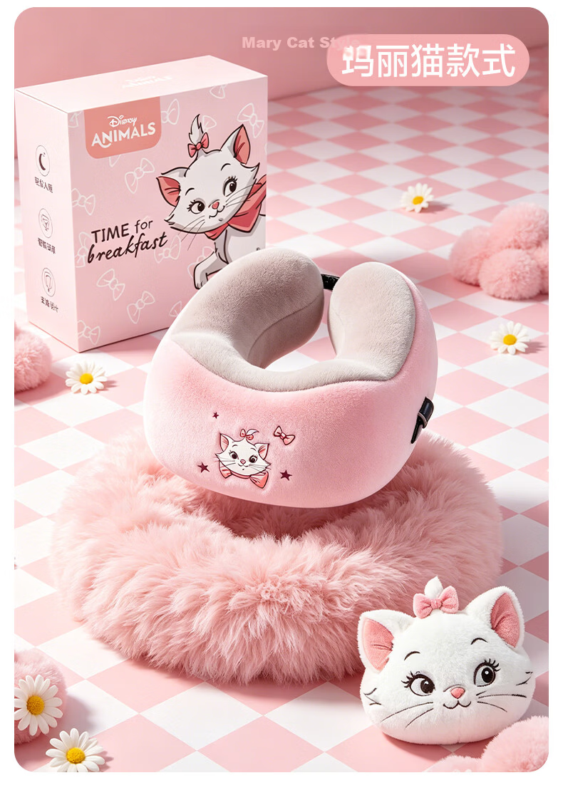 Disney Strawberry Bear U-Shaped Neck Massage Pillow Cervical Massager Shoulder Neck Massager Birthday Gift for Girlfriend Woman Wife Graduation Gift 16