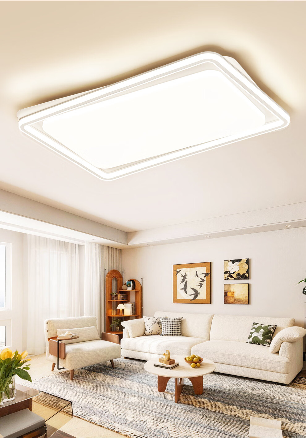 NVC Nordic Ceiling Light 2026 New Full Spectrum Eye Protection Ceiling Light Bai Youran Lite 160W 19
