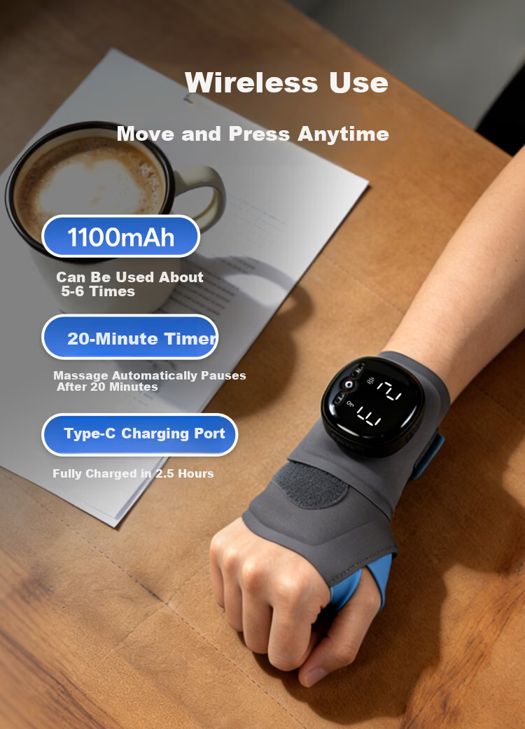 Keliang Hand Massager Wrist Massager Carpal Tunnel Syndrome Brace Pulse Heat Therapy Mother's Birthday Gift Girlfriend Gift Year of the Horse Limited Edition Gift Box [Price Guarantee 618] 9