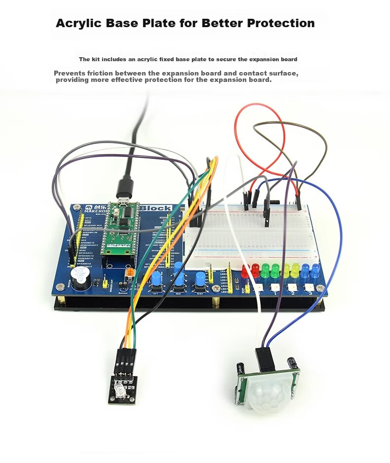 LOBOROBOT ESP32 Development Board IoT Remote Control Misqi Programming Scratch ESP32 Mainboard Kit 19