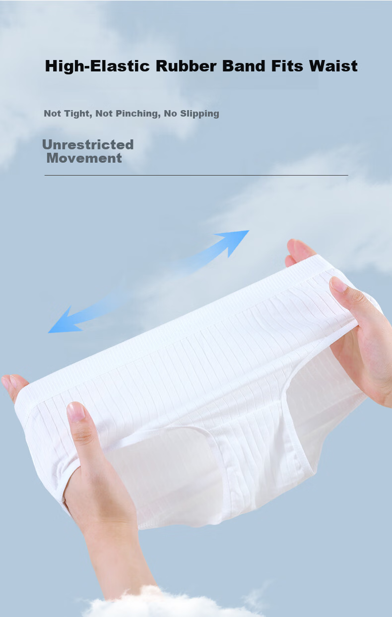 Grace Disposable Travel Cotton Women's Underwear Maternity Wash-Free Portable 5-Pack 3XL 9