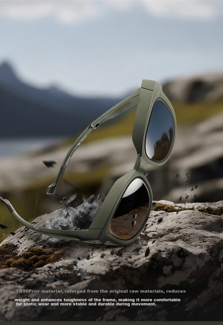Beneunder Boston Sunglasses with Prescription Clip-On for Men and Women Outdoor Travel Driving Foldable Sunglasses FD006 14