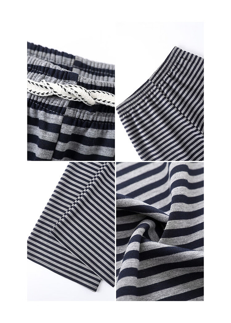 Demana Free Pressure Zero Pants Summer Lazy Colorblock Striped Wide-Leg Elastic Waist Draped Loose Slimming Women's Casual Pants 14