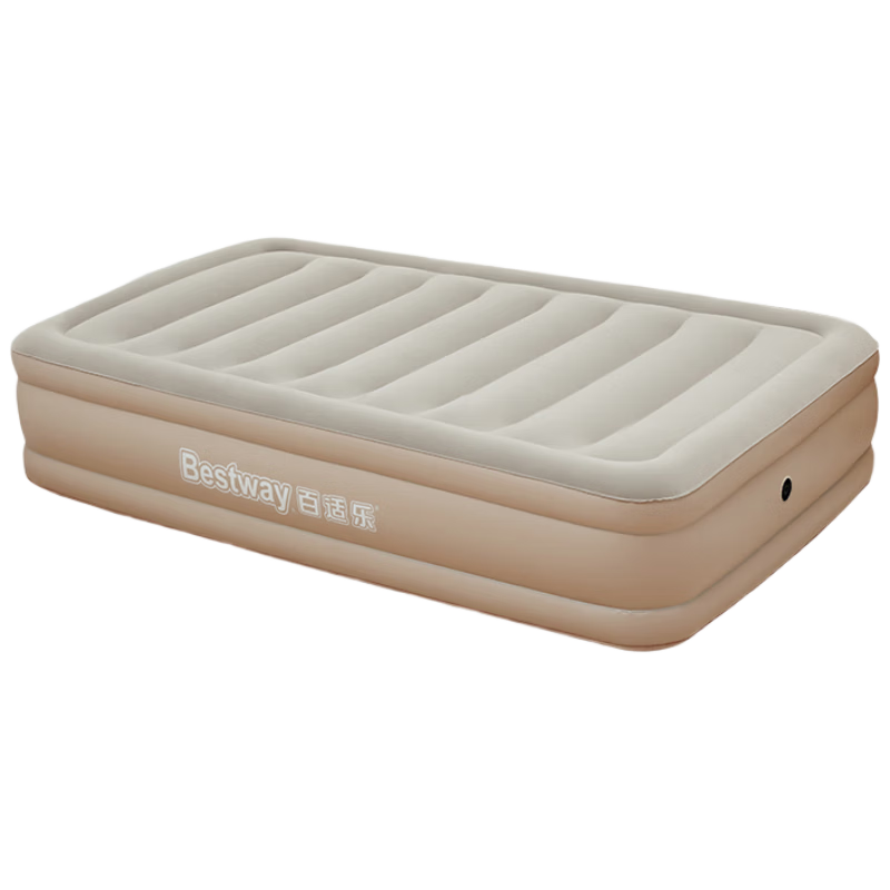 Bestway Automatic Flocking Inflatable Air Mattress Double Extra Large Thickened Camping Air Bed Outdoor 671DB
