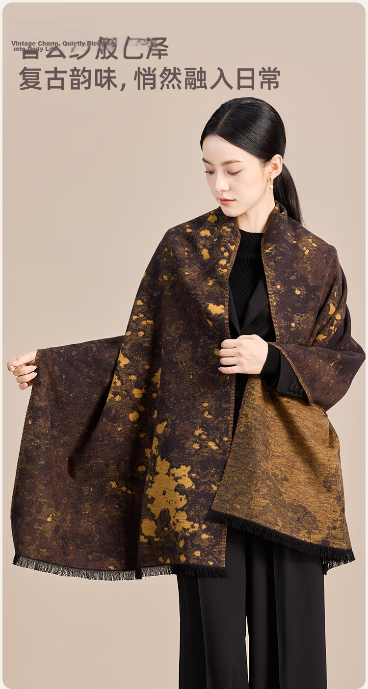 JIUMU Silk Scarf for Women Mulberry Silk Warm Shawl Gift Box Birthday Present for Mom and Girls Dragon Boat Festival 9