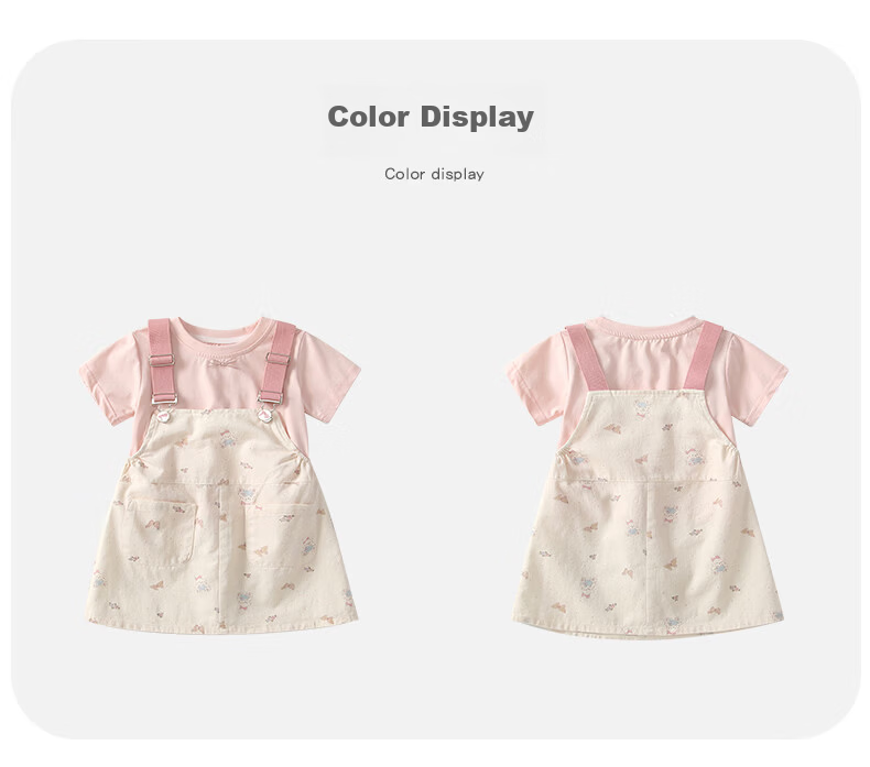 VOONLIE Girls Summer Dress 2026 New Stylish Children's Princess Dress Baby Birthday Suspender Dress Summer 4