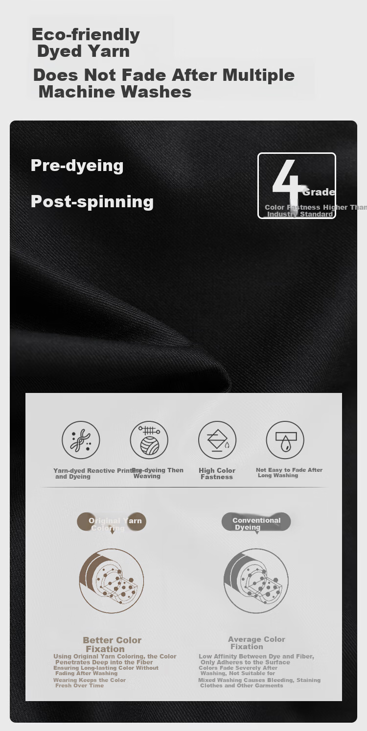 JD Jingzao Cool Wool Tencel Men's Casual Pants Summer Wrinkle-Free Straight Business New Black 34 7