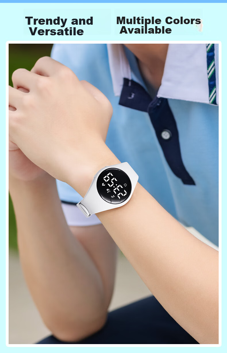 Koshi Silent Vibration Alarm Clock Student Watch Swimming Waterproof Junior High School Boys Kids Electronic Exam Watch 11