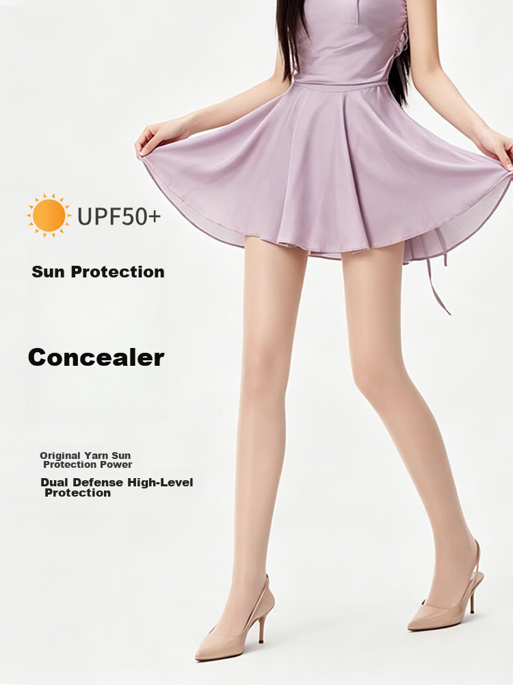 Afandi Invisible Pantyhose, Sun Protection Stockings, Ultra-Thin Summer Socks for Women, Black Silk, Anti-Slip Crotch, Anti-Run Pantyhose, New Style 2026 7