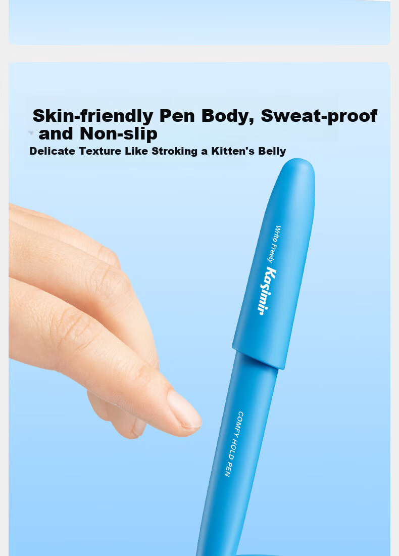 Casimir Ergonomic Comfortable Grip Fountain Pen for Students Beginner Handwriting Practice Grade 3 Posture Correction Signature Pen Student Stationery Gift Blue Pen*1 + Black Ink Cartridges*20 6