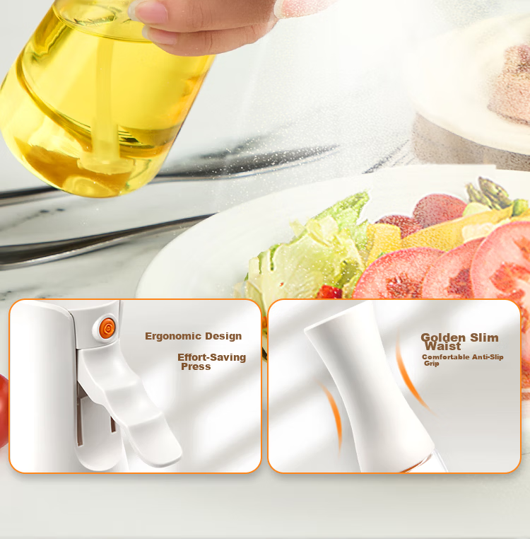 LOCK&LOCK Mist Spray Oil Bottle Household Food-Grade Atomized Kitchen High Borosilicate Glass Leak-Proof Oil Sprayer Bottle 7