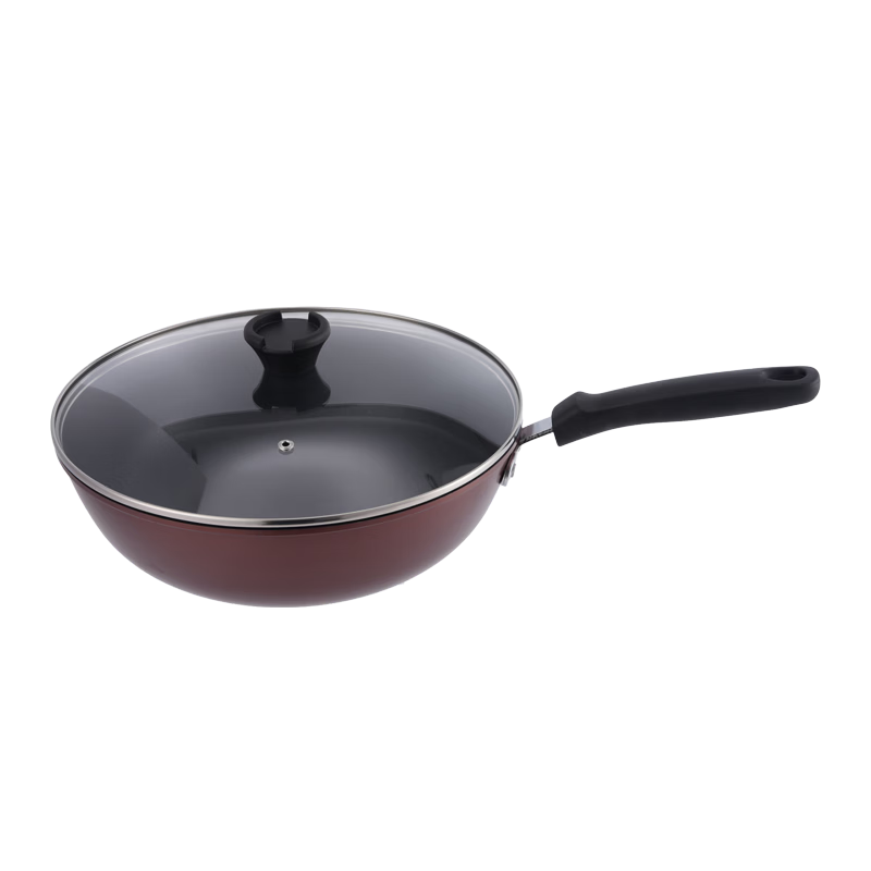JD Jingzao Non-Stick Frying Pan 32cm Flat Bottom Stir-Fry Pan Compatible with Induction and Gas Stove Easy-Clean Low Oil Smoke