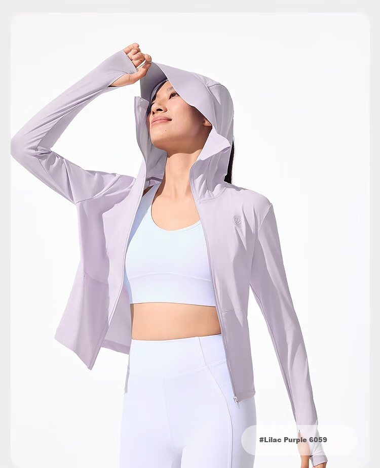 BOSIDENG Summer Women's National Standard Original Yarn Sun Protection UPF100+ Anti-UV Lightweight Outdoor Travel Jacket 15
