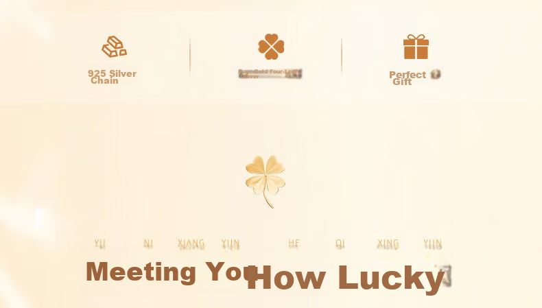 Sino Gem Pure Gold Lucky Four-Leaf Clover Bracelet for Women Luxury High-End Gift for Girlfriend Birthday Qixi Valentine's Day 3