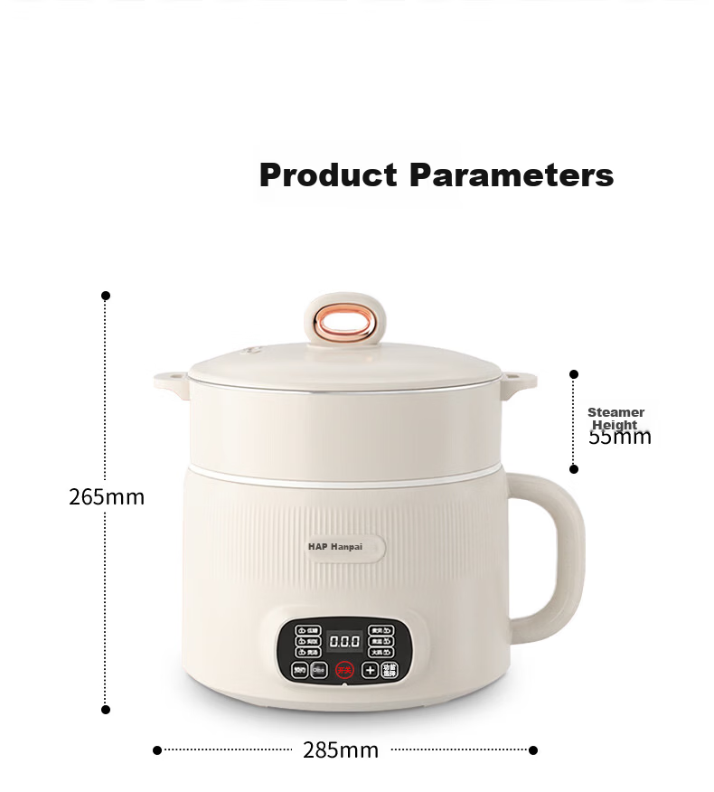 HAP [Price Protection 618] Rice Cooker with Low Sugar Separation, Small Non-Coated Deglazed Electric Rice Cooker, Dorm Mini Hot Pot, Multifunctional Steaming And Cooking All-In Small Appliance 15