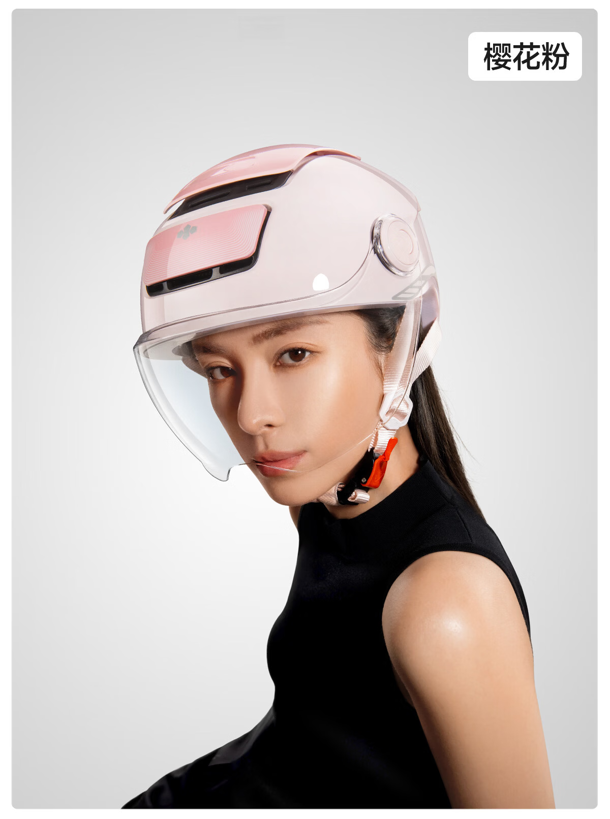 Two Little Bees 3C Certified Electric Motorcycle Helmet Unisex Summer Sun Protection Half Helmet 2026 New TK58 Safety Helmet 3.0 Lilac Purple [Photochromic Long Visor] with Helmet Lock Gift 24