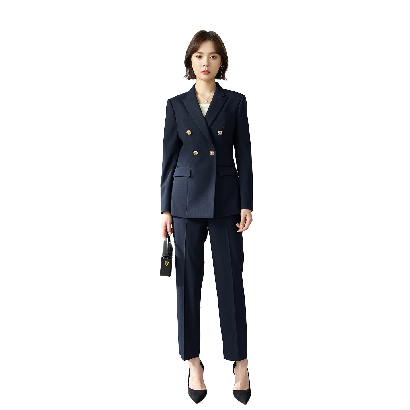 Bodexiaojie Professional Women's Suit Set, Elegant Office Wear for Commuting And Interviews, Stylish Blazer