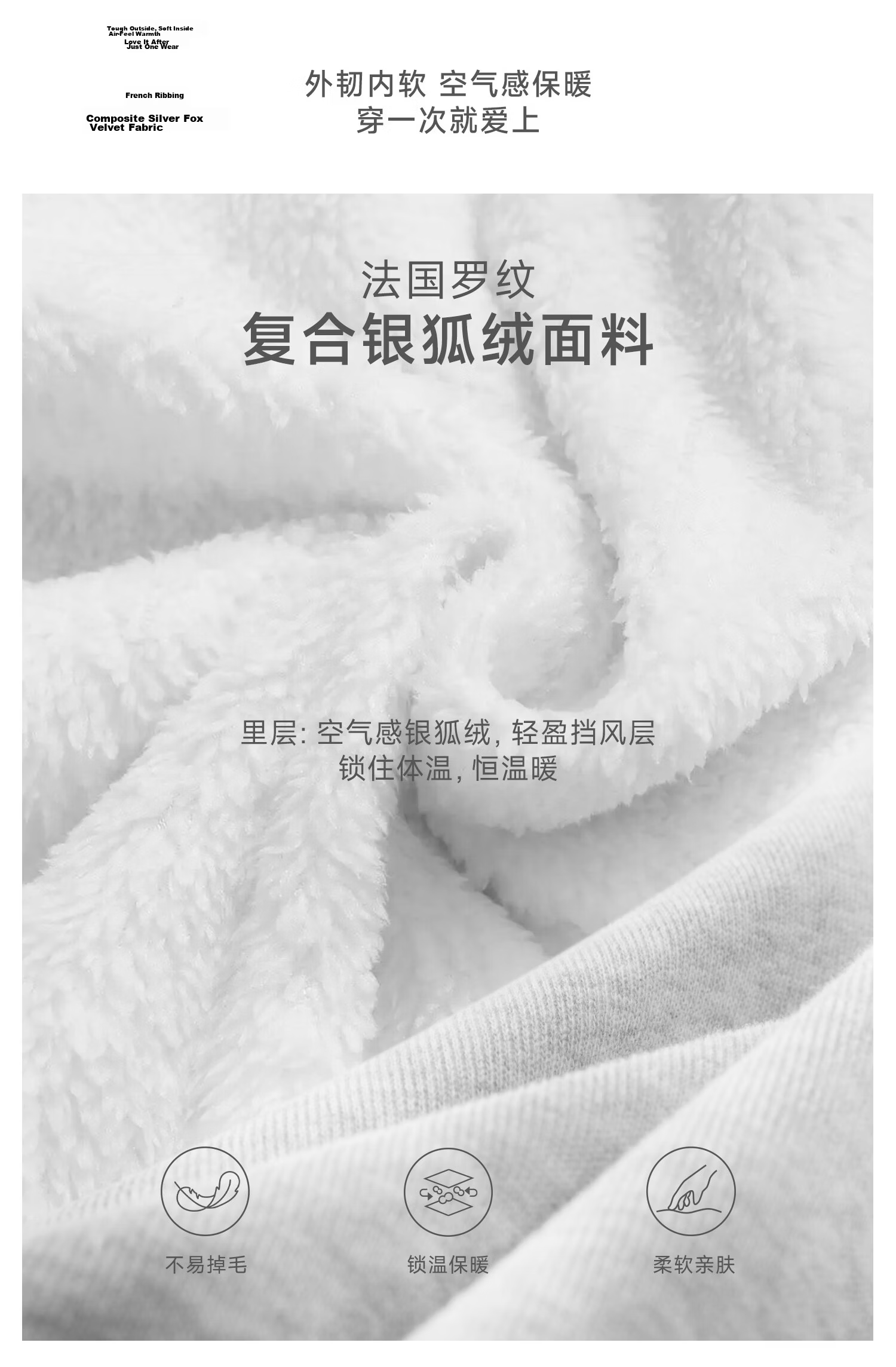 Metersbonwe Women's Casual Pants 2025 Winter New Trendy Loose Wide-Leg Knit Fleece-Lined Banana Pants 6