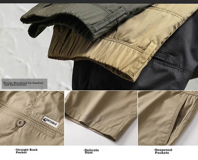 Hodo Men's Summer Casual Business Workwear Running Sports Beach Shorts Five-Point Pants 7