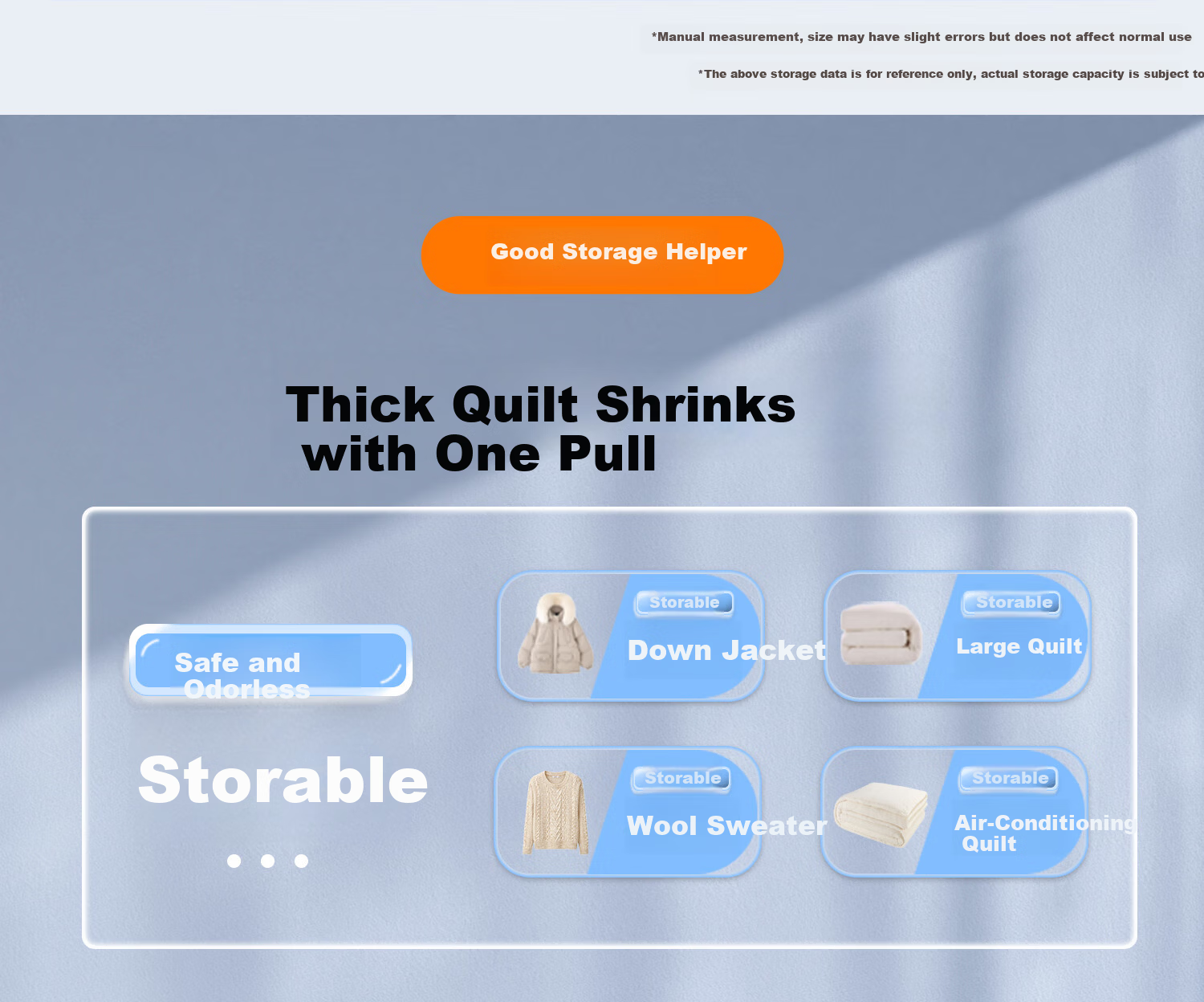 Bonny Home Vacuum Compression Storage Bags Thickened Household Quilt Down Jacket Clothes Cotton Quilt Organizer Bags 6